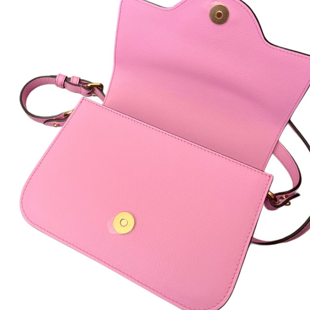 Pink Versace La Medusa Vitello Crossbody Purse and Card Case Set - Picture 8 of 12